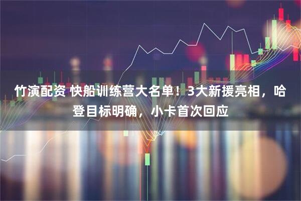 竹演配资 快船训练营大名单！3大新援亮相，哈登目标明确，小卡首次回应