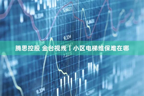 腾思控股 金台视线丨小区电梯维保难在哪